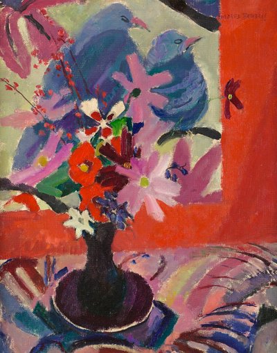 Blumen mit Vögeln von Mildred Bendall